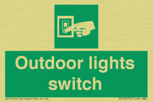 Outdoor lights switch